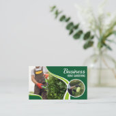 プロフェッショナルグリーンホームガーデニングローン造園 名刺 (スタンド正面)