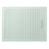 プロフェッショナルグリーンミニマリスト ノートパッド (正面)