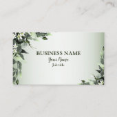 プロフェッショナルグリーンリーフローラユーカリ葉ス 名刺 (正面)