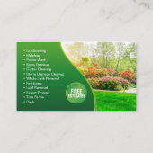 プロフェッショナルグリーン気にローン造園 名刺 (裏面)