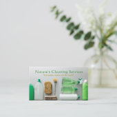 プロフェッショナルグリーン自然浄化サービス 名刺 (スタンド正面)