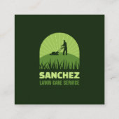 プロフェッショナルグリーン芝気に生作草刈 スクエア名刺 (裏面)