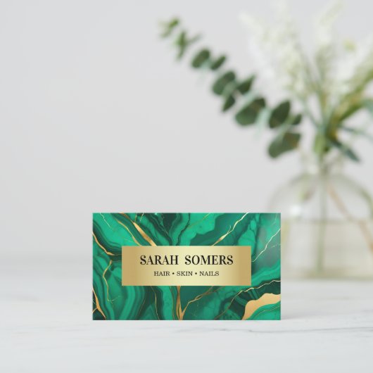 プロフェッショナルグリーン金ゴールドゲート 名刺 (スタンド正面)