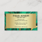 プロフェッショナルグリーン金ゴールドゲート 名刺 (裏面)