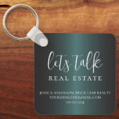 プロフェッショナルグリーン金属箔実在エテート キーホルダー (正面)