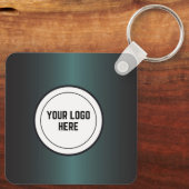 プロフェッショナルグリーン金属箔実在エテート キーホルダー (裏面)