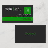 プロフェッショナルグリーン2 名刺 (正面/裏面)