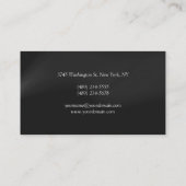 プロフェッショナルグレイはっきりした文字 名刺 (裏面)