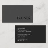 プロフェッショナルグレイフィットネススポーツ名刺 名刺 (正面/裏面)