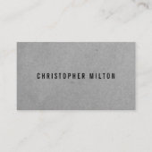 プロフェッショナルグレイミニマルホワイトコンサルタント 名刺 (正面)