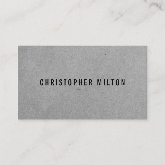 プロフェッショナルグレイミニマルホワイトコンサルタント 名刺 (正面)