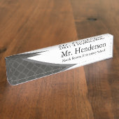 プロフェッショナルグレイ先生 デスクネームプレート (側面)