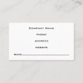 プロフェッショナルグレイ名刺 名刺 (裏面)