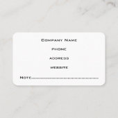 プロフェッショナルグレイ名刺 名刺 (裏面)