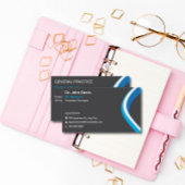 プロフェッショナルグレーとブルーのミニマモダンリスト 名刺