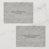 プロフェッショナルグレーウォールテクスチャミニマリストプレーン 名刺 (正面/裏面)