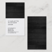 プロフェッショナルグレーウッドホワイトトレンディーコンサルタント 名刺 (正面/裏面)