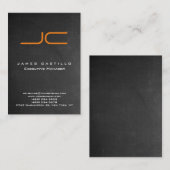 プロフェッショナルグレーシャルボードオレンジモノグラム 名刺 (正面/裏面)