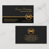 プロフェッショナルグレーマーブルグランジ自動車 名刺 (正面/裏面)