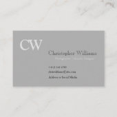 プロフェッショナルグレーミニマリスト名刺 名刺 (裏面)