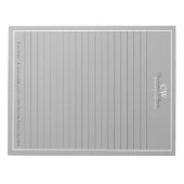 プロフェッショナルグレーミニマル主義者 ノートパッド (正面)