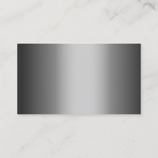 プロフェッショナルグレーメタルショーフール名刺 名刺 (裏面)