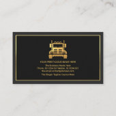 プロフェッショナルグレーレイヤーズ金ゴールドトラックフレームトラック 名刺 (裏面)