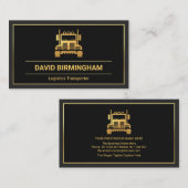 プロフェッショナルグレーレイヤーズ金ゴールドトラックフレームトラック 名刺 (正面/裏面)