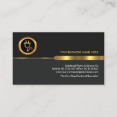 プロフェッショナルグレーレイヤ金ゴールドプラグ 名刺 (裏面)