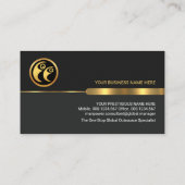 プロフェッショナルグレーレイヤ金ゴールドマンパワー 名刺 (裏面)