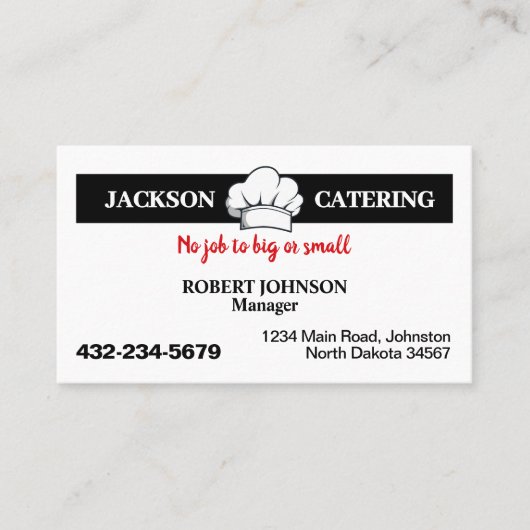 プロフェッショナルケータリングサービス 名刺 (正面)