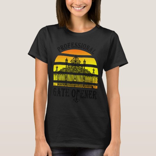 プロフェッショナルゲートオープナー鍵工事 Tシャツ (正面)