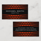 プロフェッショナルコケリコ水玉模様パターン 名刺 (正面/裏面)