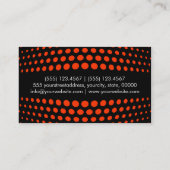 プロフェッショナルコケリコ水玉模様パターン 名刺 (裏面)