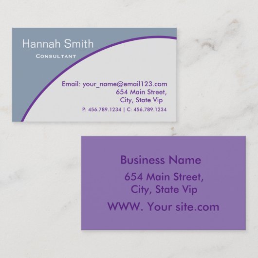 プロフェッショナルコンエレガントサルタモダンント 名刺 (正面/裏面)