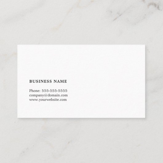 プロフェッショナルコンエレガントタント 名刺 (裏面)