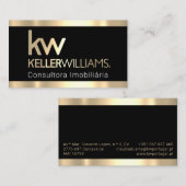 プロフェッショナルコンサルティンエレガントグImobiliariaロゴ 名刺 (正面/裏面)