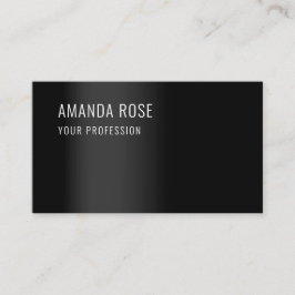 プロフェッショナルコンサルティングミニマリズムエレガントブラック 名刺