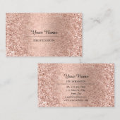 プロフェッショナルコンサルティンモダングバラグリッター 名刺 (正面/裏面)