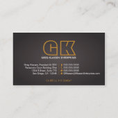 プロフェッショナルコンテンポラリーモノグラム 名刺 (裏面)