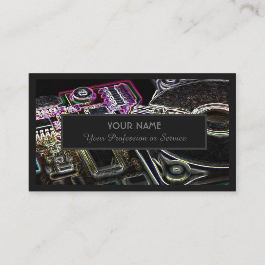 プロフェッショナルコンピュータまたはクラウドストレージの専門家 名刺 (正面)