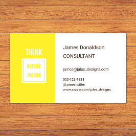 プロフェッショナルコンモダンサルタントイエロー 名刺