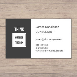 プロフェッショナルコンモダンサルタントダークグレー 名刺