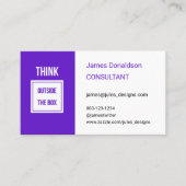 プロフェッショナルコンモダンサルタントパープル 名刺 (正面)