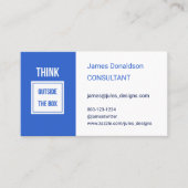 プロフェッショナルコンモダンサルタントライトブルー 名刺 (正面)