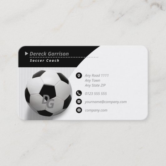プロフェッショナルコーチ |サッカーのマスタースポーツ 名刺 (正面)