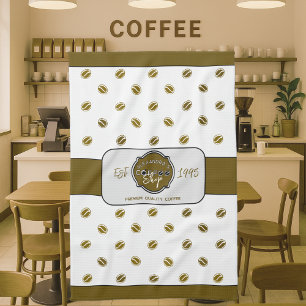 プロフェッショナルコーヒーショップロパーソナライズされたゴ キッチンタオル