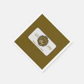 プロフェッショナルコーヒーショップロパーソナライズされたゴ スタンダードカクテルナプキン (角)