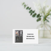 プロフェッショナルコーヒー自動販売機サービス 名刺 (スタンド正面)