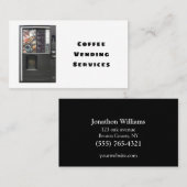プロフェッショナルコーヒー自動販売機サービス 名刺 (正面/裏面)